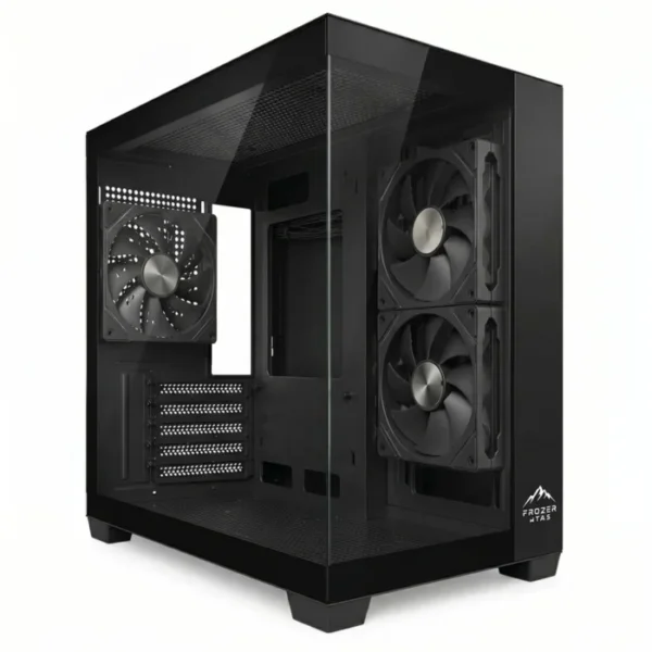 Frozer TANK-100 Black Gaming Case-Dual Tempered Glass