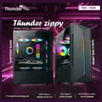 Thunder Zippy PC Case Tempered Glass Side Panel, Black, TGC-1026