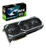 ASUS GeForce RTX 3060 Ti Megalodon OC 8GB Graphics Card – USED The ASUS GeForce RTX 3060 Ti Megalodon OC 8GB Graphics Card – USED delivers flagship-class 1080p and outstanding 1440p gaming performance. Based on NVIDIA’s Ampere architecture, it features 4864 CUDA cores, 8GB GDDR6 memory, advanced Ray Tracing, NVIDIA DLSS, and factory-overclocked performance for demanding games and creative workloads. ASUS RTX 3060 Ti specifications include PCIe 4.0 support, 4864 CUDA cores, and 8GB GDDR6 memory. This used graphics card has been fully tested for stability and performance, making it an excellent upgrade for gamers, streamers, video editors, and 3D creators seeking premium performance at a more affordable price. NVIDIA Ampere Architecture Experience powerful next-generation graphics. GPU Features NVIDIA Ampere Architecture 4864 CUDA Cores 2nd Generation RT Cores 3rd Generation Tensor Cores AI-Enhanced Gaming Performance The RTX 3060 Ti provides smooth gameplay, advanced AI acceleration, and excellent efficiency for modern gaming and creative applications. 8GB GDDR6 Memory High-speed graphics performance. Memory Features 8GB GDDR6 VRAM 256-Bit Memory Interface 14 Gbps Memory Speed High Memory Bandwidth Optimized for 1080p & 1440p Gaming The fast GDDR6 memory delivers smooth frame rates and rapid texture loading in today’s demanding games. Advanced Triple-Fan Cooling Efficient thermal performance. Cooling Features Triple-Fan Cooling Design Large Aluminum Heatsink Multiple Heat Pipes Optimized Airflow Quiet Operation Under Load The advanced cooling solution maintains lower temperatures for stable gaming and rendering performance during extended sessions. Ray Tracing & DLSS Realistic visuals with AI acceleration. Graphics Features Real-Time Ray Tracing NVIDIA DLSS NVIDIA Reflex NVIDIA Broadcast AI Image Enhancement Enjoy realistic lighting, reflections, and significantly higher frame rates in supported games. Ideal for Content Creation Accelerate professional workloads. Creator Features Adobe Premiere Pro DaVinci Resolve Blender OBS Studio NVIDIA Studio Drivers The RTX 3060 Ti accelerates video editing, 3D rendering, streaming, and AI-assisted creative applications. Used Card Quality Check Every used graphics card is thoroughly tested before sale. Testing Includes GPU Stress Test Temperature Verification Fan Performance Check Display Output Test Gaming Stability Test This helps ensure reliable operation before delivery. Perfect For Counter-Strike 2 Valorant PUBG GTA V Enhanced Cyberpunk 2077 Forza Horizon 5 Call of Duty: Warzone Fortnite Adobe Premiere Pro Blender DaVinci Resolve Specifications Brand: ASUS Model: GeForce RTX 3060 Ti Megalodon OC Condition: Used GPU: NVIDIA GeForce RTX 3060 Ti Architecture: NVIDIA Ampere CUDA Cores: 4864 Memory: 8GB GDDR6 Memory Speed: 14 Gbps Memory Interface: 256-Bit Bus Interface: PCI Express 4.0 Boost Clock: Factory Overclocked (OC Edition) Cooling: Triple-Fan Cooling System Outputs: HDMI 2.1 & DisplayPort 1.4a Maximum Resolution: 7680 × 4320 (8K) Recommended PSU: 650W–750W Power Connector: 1 × 8-Pin (varies by PCB revision) OpenGL: 4.6 Maximum Displays: 4 Why Choose ASUS RTX 3060 Ti Megalodon OC – USED? Excellent 1080p Ultra & 1440p Gaming Performance NVIDIA Ampere Architecture 8GB High-Speed GDDR6 Memory Factory Overclocked Performance Ray Tracing & DLSS Support Efficient Triple-Fan Cooling Ideal for Gaming, Streaming & Content Creation Fully Tested Used Graphics Card