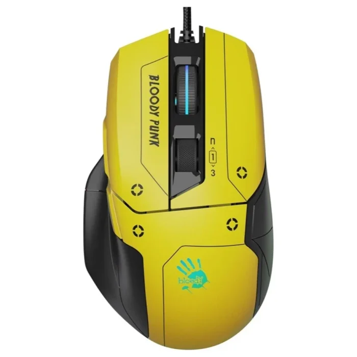 Bloody Gaming W70 Max Gaming Mouse 10000 DPI 250 IPS RGB Yellow