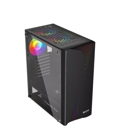 BOOST CHEETAH PRO GAMING PC CASE WHITE WITH 3 RGB FAN