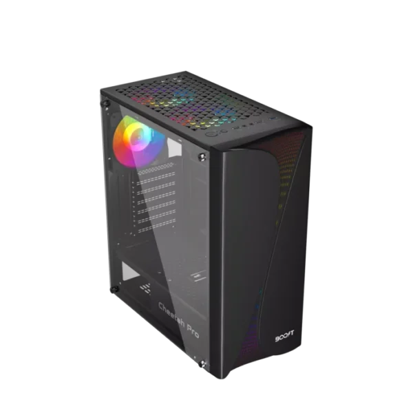 BOOST CHEETAH PRO GAMING PC CASE WHITE WITH 3 RGB FAN