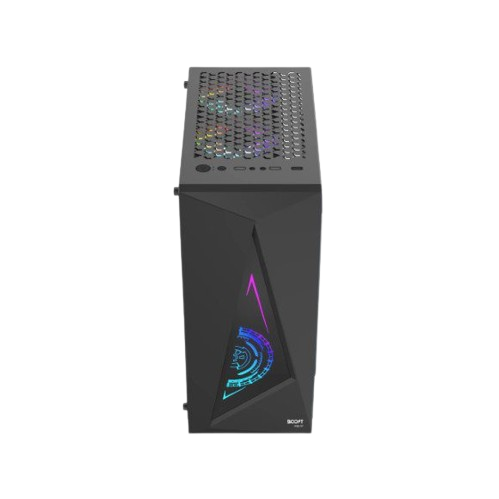 BOOST JAGUAR BLACK GAMING PC CASE WiTH 3 RGB FAN