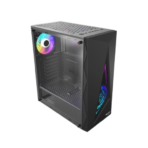 BOOST JAGUAR BLACK GAMING PC CASE WiTH 3 RGB FAN