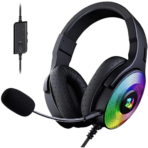 Redragon H350 RGB Wired Gaming Headset Over-Ear Black Headphones