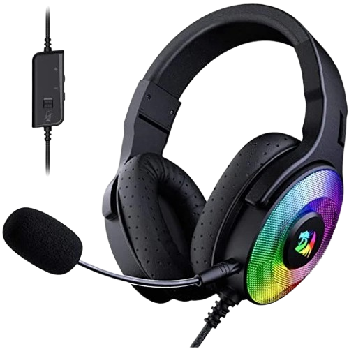 Redragon H350 RGB Wired Gaming Headset Over-Ear Black Headphones